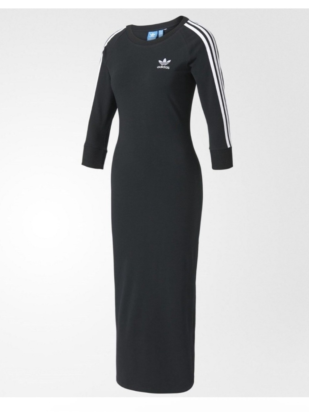 Adidas Originals 3-Stripe Bodycon
Midi Dress sz M
